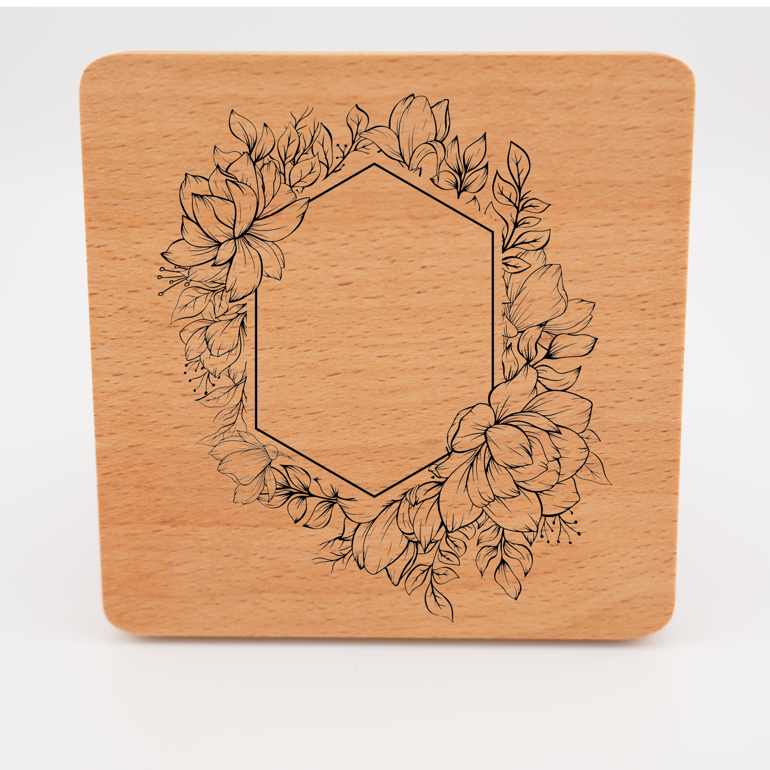 Beech Wood Coaster- Square - Image 5