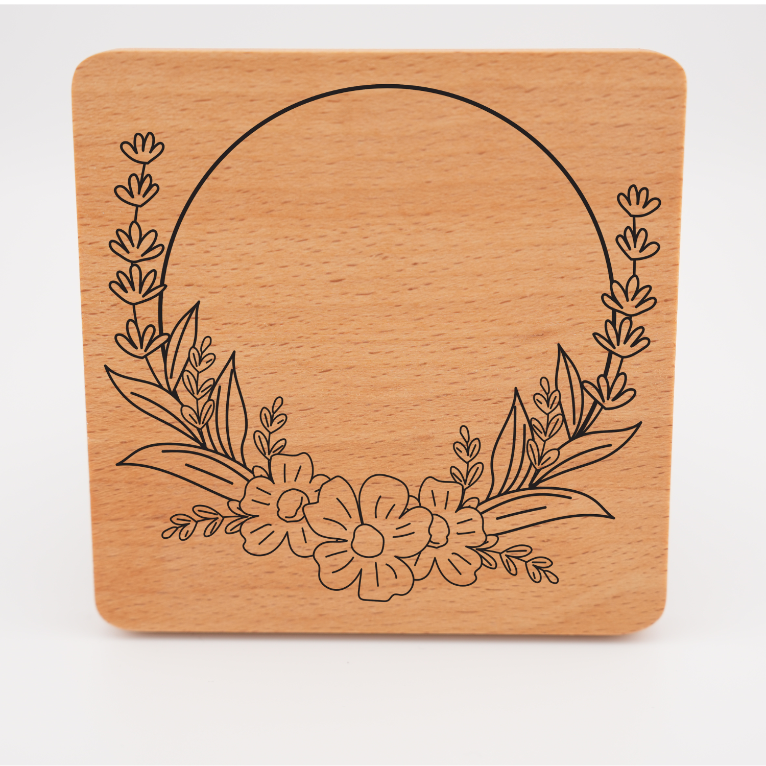 Beech Wood Coaster- Square - Image 6