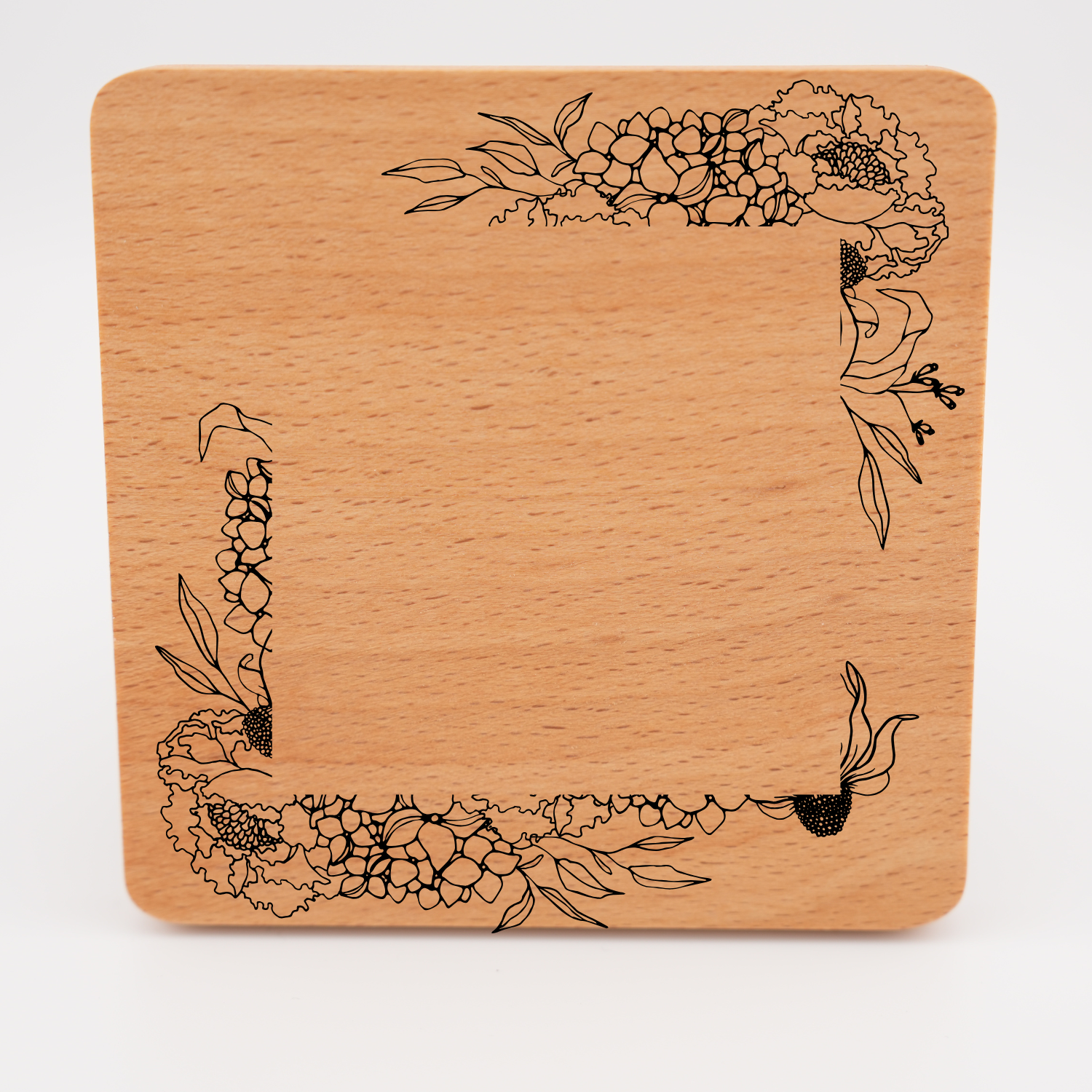 Beech Wood Coaster- Square - Image 9