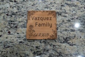 Beech Wood Coaster- Square